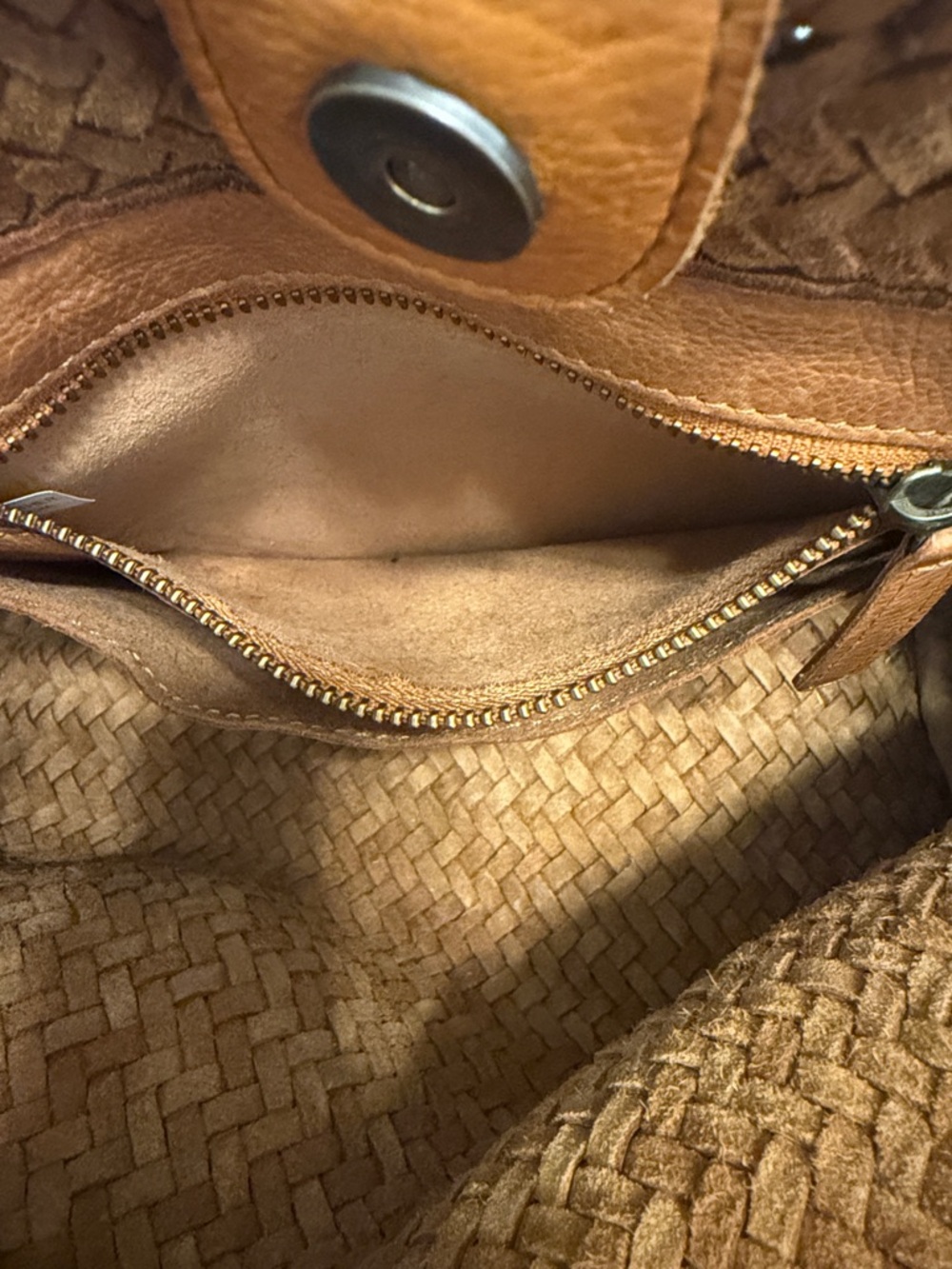 Vilenca Holland Woven leather Tote Bag in Brown - Picture 4 of 5